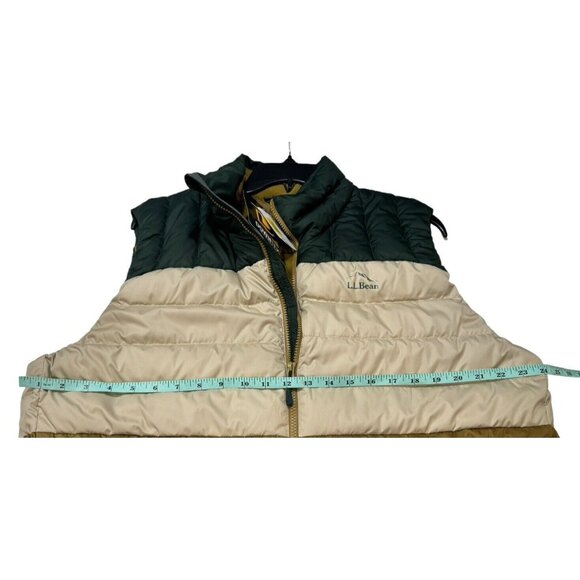 L.L. Bean Men’s Size XL Down Color Block Sleeveless Vest - Picture 4 of 11